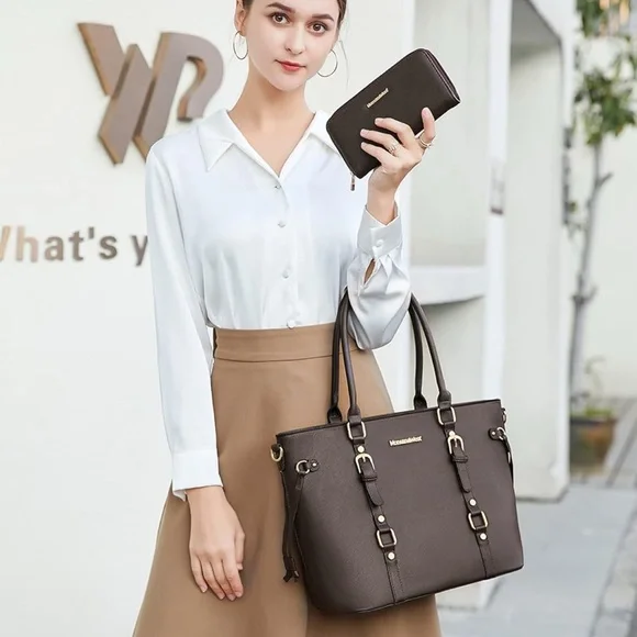 Montana West 3PCS Purses for Women Tote Bag and Wallet Set Shoulder Satchel - Picture 2 of 3